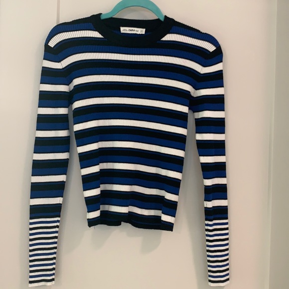 ZARA Ribbed Long Sleeve Sweater WORN 1X - Picture 4 of 9